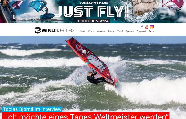 Vorschau von www.windsurfers.de, Windsurfers - The Windsurf Magazine