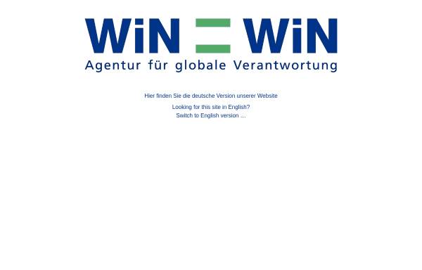 Vorschau von www.win-win.agency, Win=Win – Agentur für globale Verantwortung GmbH