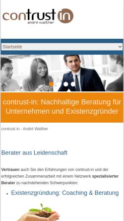 Vorschau der mobilen Webseite www.contrust-in.de, Contrust-in.de