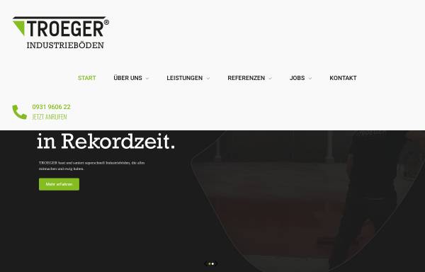 Vorschau von www.troeger-gmbh.de, Troeger GmbH - Fußbodensanierung