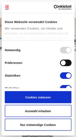 Vorschau der mobilen Webseite ie-group.com, IE Engineering Group AG