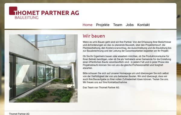 Vorschau von thometpartner.ch, Thomet Partner AG