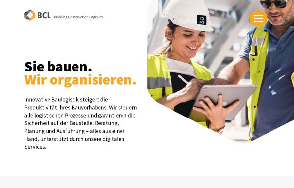 Vorschau von bcl-baulogistik.com, Building Construction Logistics GmbH