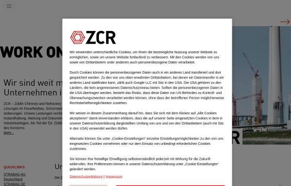Vorschau von www.zueblin-cr.de, Züblin Chimney and Refractory GmbH
