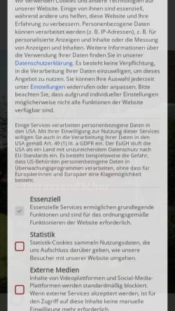 Vorschau der mobilen Webseite nelsonpark-terrassendaecher.de, Nelson Park Terrassendächer GmbH