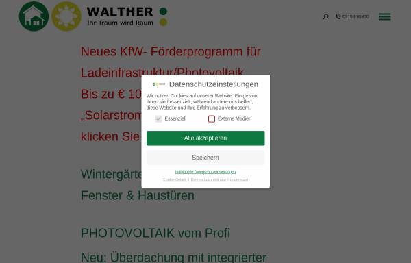 Vorschau von walther-bauelemente.de, Walther Bauelemente GmbH
