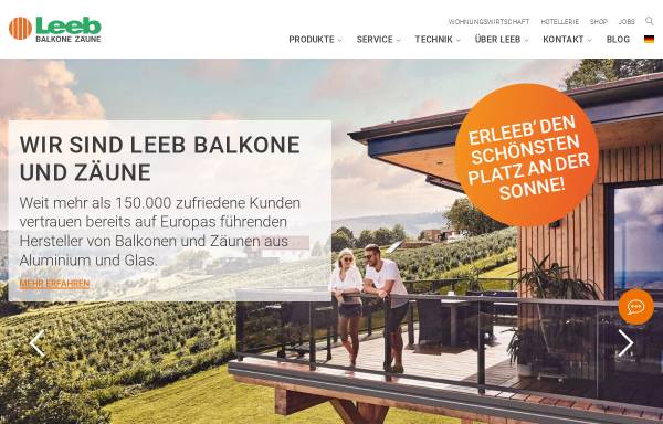 Vorschau von www.leeb-balkone.com, Leeb Balkone GmbH