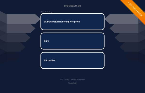 Vorschau von www.ergosave.de, Ergo Save Ltd & Co. KG