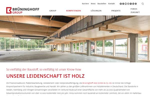 Vorschau von www.brueninghoff-holz.de, Brüninghoff Holz GmbH & Co. KG