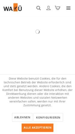 Vorschau der mobilen Webseite www.wakue.de, WAKÜ-Geräte GmbH