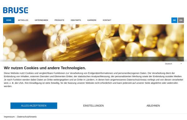 Vorschau von www.bruse.de, Bruse GmbH & Co. KG