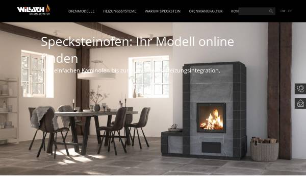 Vorschau von www.speckstein-ofen.de, Willach KG