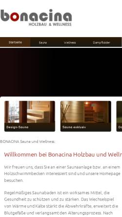 Vorschau der mobilen Webseite www.bonacina-gmbh.de, Bonacina GmbH
