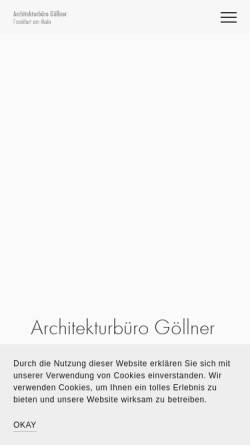 Vorschau der mobilen Webseite www.architekturbuero-goellner.de, Architekturbüro Christine Göllner