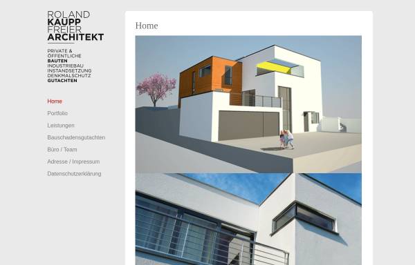Vorschau von www.abkaupp.de, Roland Kaupp, Freier Architekt