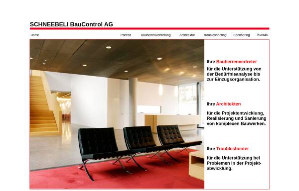 Vorschau von www.schneebelibaucontrol.ch, Schneebeli BauControl AG