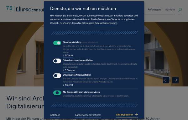Vorschau von iproconsult.com, Iproconsult GmbH