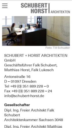 Schubert Horst Architekten Partnerschaft BDA