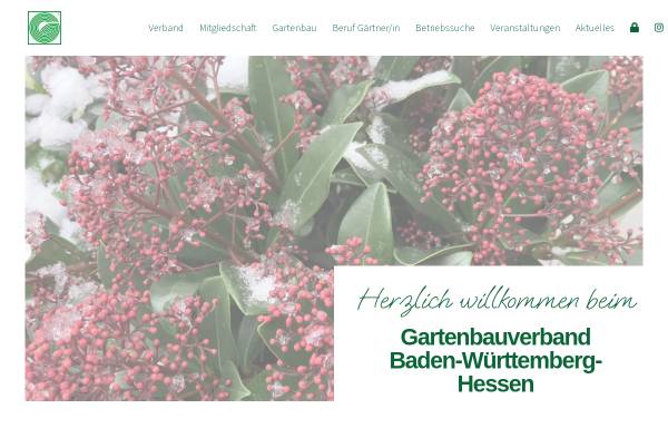 Vorschau von www.gartenbau-in-hessen.de, Gartenbauverband Baden-Württemberg-Hessen e.V.