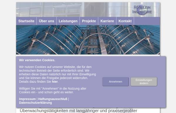 Vorschau von www.roegelein-ingenieure.de, Rögelein Ingenieurgesellschaft mbH