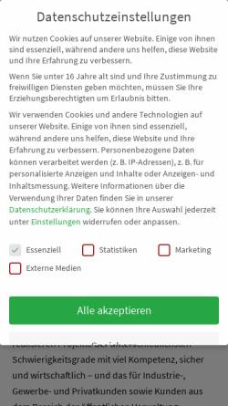 Vorschau der mobilen Webseite www.spezialgeruestbau-rende.de, Gebrüder Rende Gerüstbau GmbH