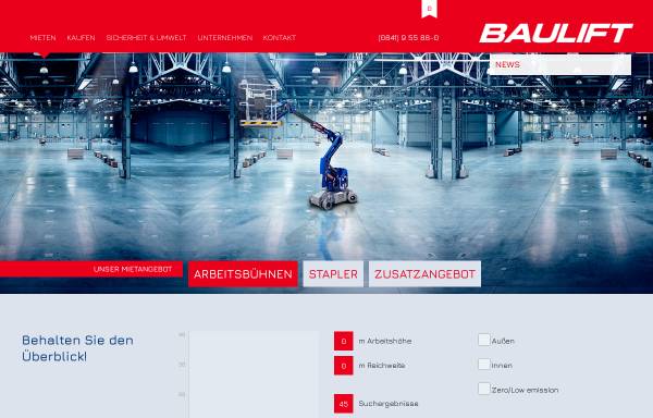 Vorschau von www.baulift.de, Baulift GmbH & Co. KG