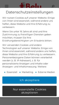 Vorschau der mobilen Webseite belu-service.de, Belu Industrie Service GmbH