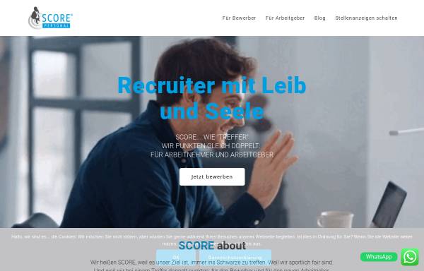 Vorschau von www.score-personal.de, Score Personal e.K.