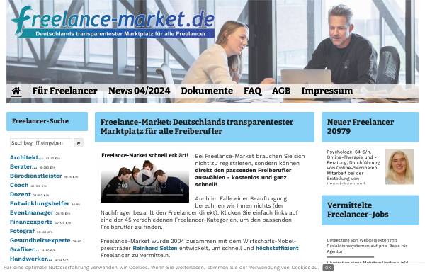 Vorschau von www.freelance-market.de, Freelance-Market Ltd.