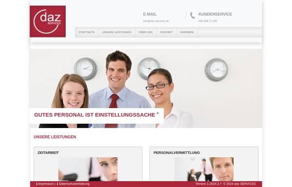 Vorschau von www.daz-services.com, DAZ-Services GmbH