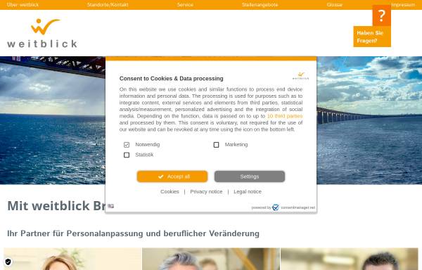 Vorschau von www.weitblick-personalpartner.de, Weitblick Personalpartner GmbH