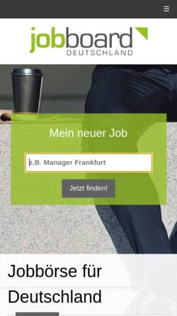Vorschau der mobilen Webseite www.jobboard-deutschland.de, Jobboard-Deutschland.de