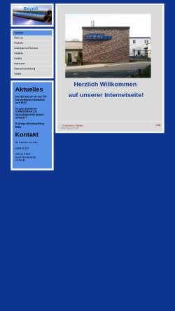 Vorschau der mobilen Webseite www.beyert-chemierohre.de, Walter Beyert GmbH