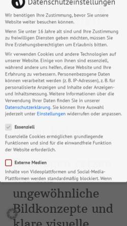 Vorschau der mobilen Webseite www.brunndesign.de, brunndesign Dipl.- Des. Astrid Brunn