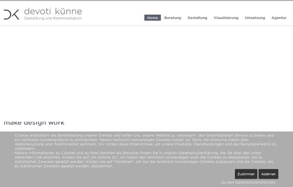 Vorschau von devoti-kuenne.com, Devoti.Künne Agentur für Werbung GmbH & Co. KG