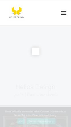 Vorschau der mobilen Webseite www.helios-design.de, Helios Design, Gabriele Schneider