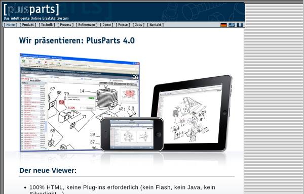 Vorschau von www.plusparts.de, Plus Parts by Bokowsky + Laymann GmbH