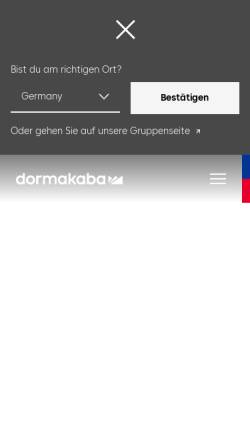 Vorschau der mobilen Webseite www.dormakaba.com, MICROS Retail Deutschland GmbH