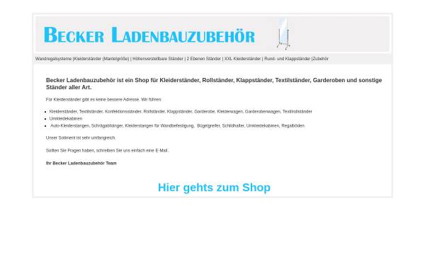 Vorschau von www.shopaustattung.de, Becker Ladenbauzubehör, Renate Becker
