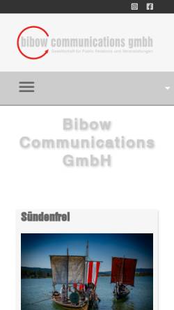 Vorschau der mobilen Webseite www.bc-gmbh.de, Sündenfrei Agentur - Bibow Communications GmbH