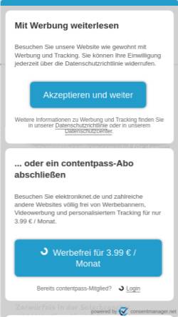 Vorschau der mobilen Webseite www.elektroniknet.de, Elektroniknet.de