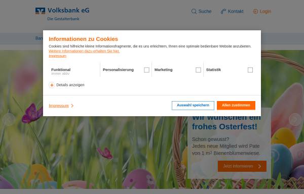 Vorschau von www.volksbank-offenburg.de, Volksbank Offenburg - Finanzpartner in der Ortenau