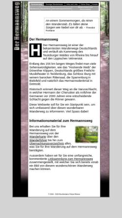 Vorschau der mobilen Webseite www.hermannsweg.de, Der Hermannsweg