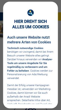 Vorschau der mobilen Webseite austrian-anadi-bank.com, Austrian Anadi Bank AG