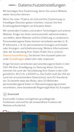Vorschau der mobilen Webseite www.saxess-ag.de, Saxess AG