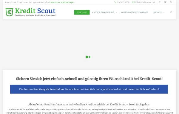 Vorschau von www.kredit-scout.net, Kredit-Scout, Planbar Finanzmanagement AG