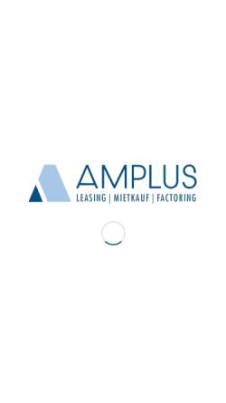 Vorschau der mobilen Webseite www.amplus-leasing.de, Amplus Lease Consult GmbH