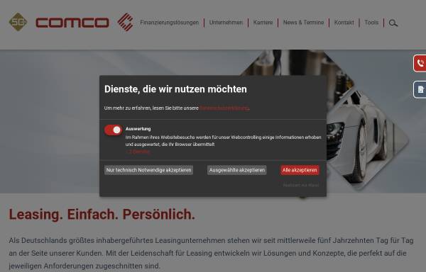 Vorschau von www.comco-leasing.de, COMCO Leasing GmbH