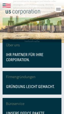 Vorschau der mobilen Webseite usainc.de, USAINC Europe Corp.