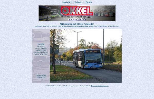 Vorschau von www.oekkel.de, Ökkel - Busfotos und mehr